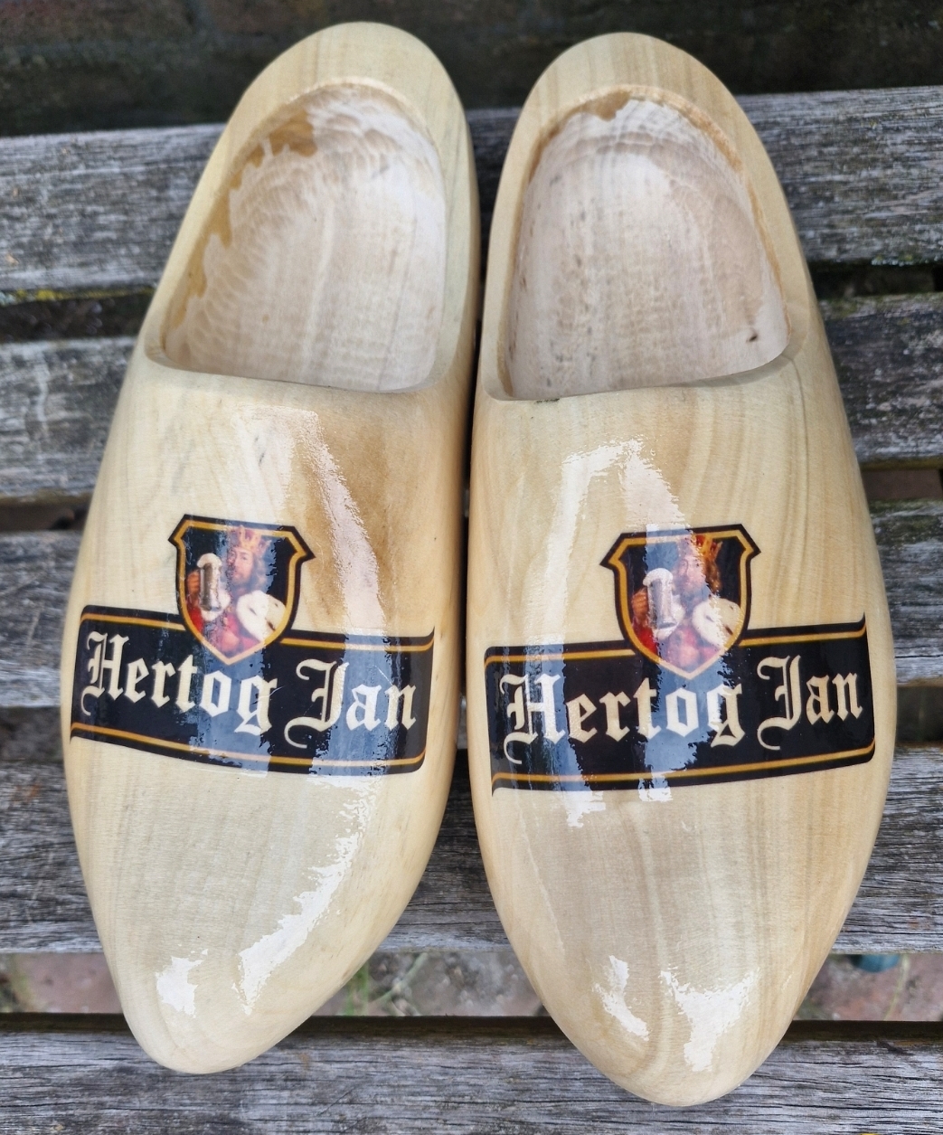 Draagklompen blank gelakt met logo - Afbeelding 11