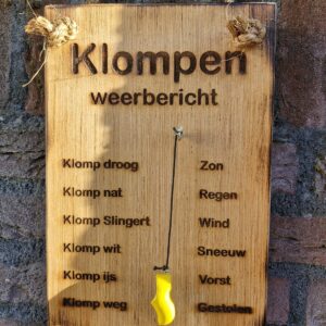 Klompen weerbericht